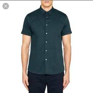 Ted Baker Mens short sleeve printed shirt